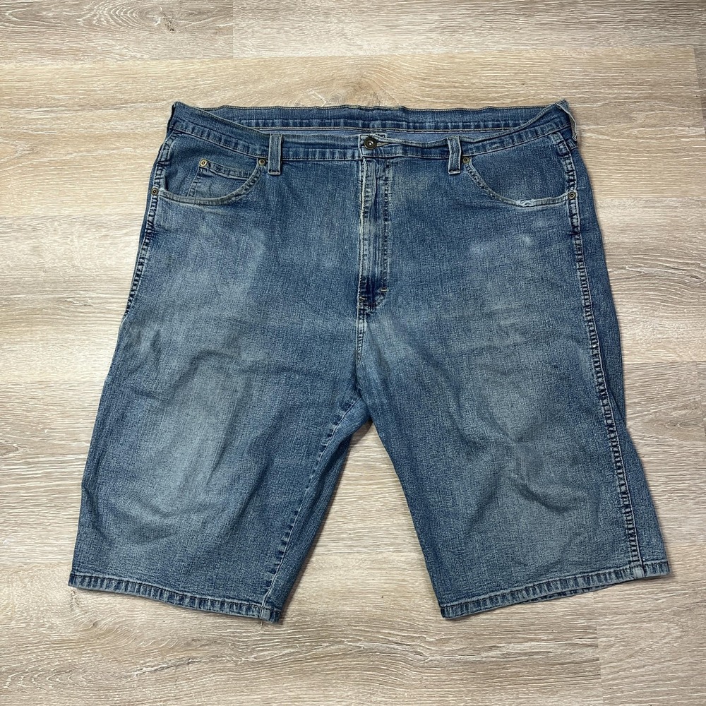 Dickies Carpenter Shorts Mens 44 Relaxed Fit Denim Workwear Utility Pockets Blue
